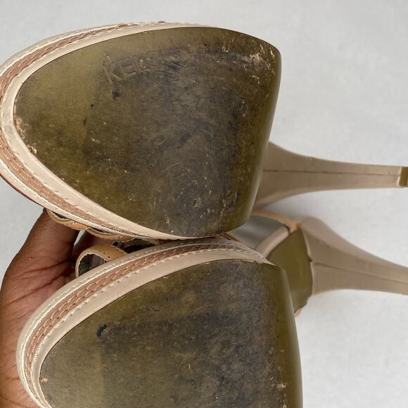 Kelsi Dagger  Hania strappy platform heels with flower embellishment sz 8.5 - Picture 6 of 12